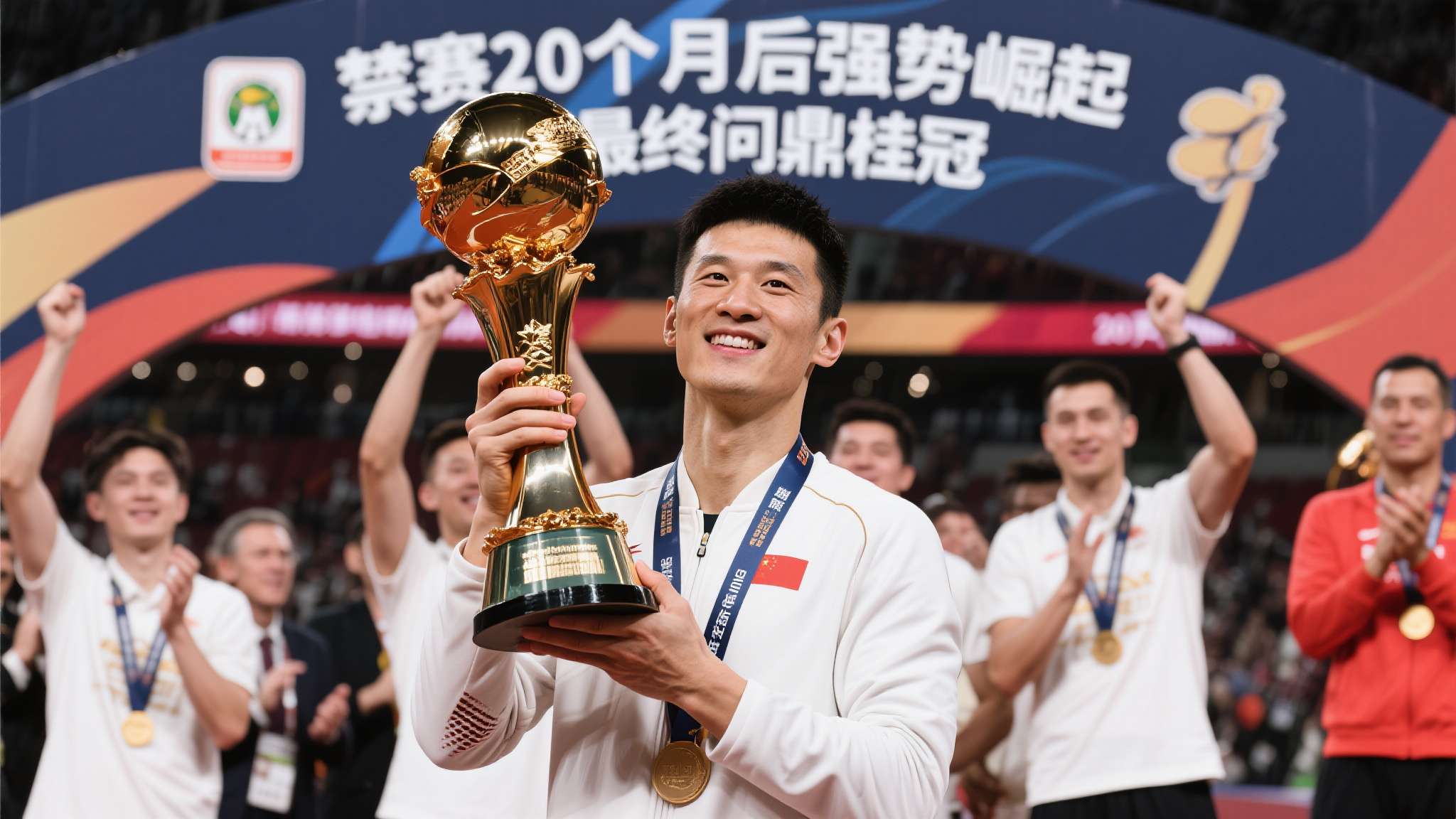赵心童球员锦标赛冠军奖杯